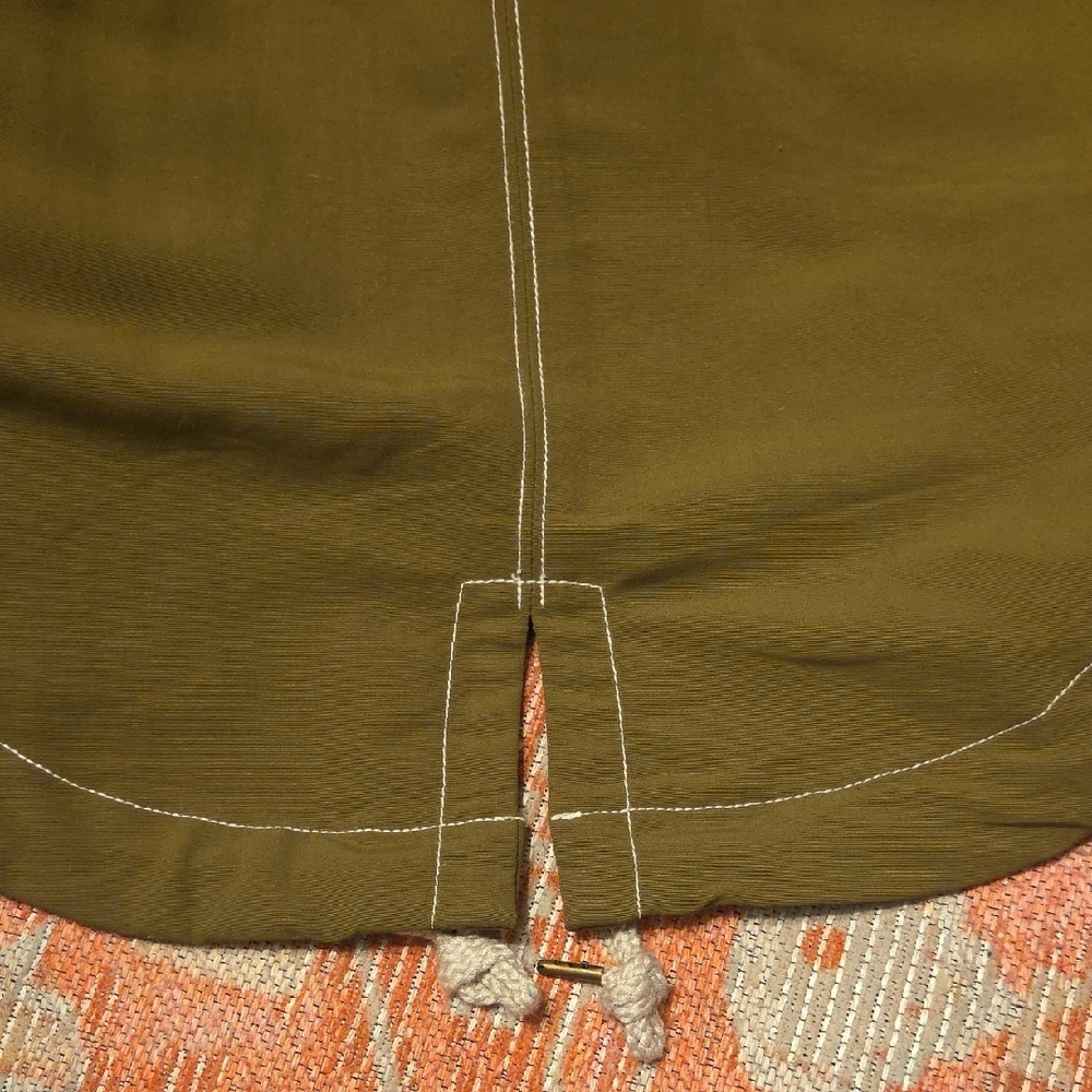 Toad&Co Olive Hooded Utility Jacket with Contrast Lining - Picture 6 of 6